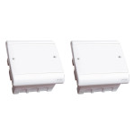 Kit C/2 - Caixa Passagem Pvc 14,5X15 Perlex Embutir