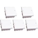 Kit C/5 - Caixa Passagem Pvc 14,5X15 Perlex Embutir