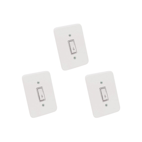 Kit C/3 - Conjunto Radial Pollar 1901001 1 Interruptor Ca...