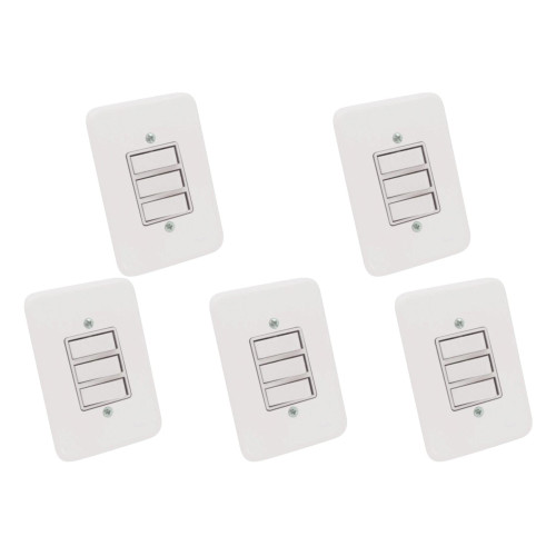 Kit C/5 - Conjunto Radial Pollar 1901004 3 interruptores ...