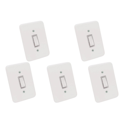 Kit C/5 - Conjunto Radial Pollar 1901005 1 Interruptor Pa...