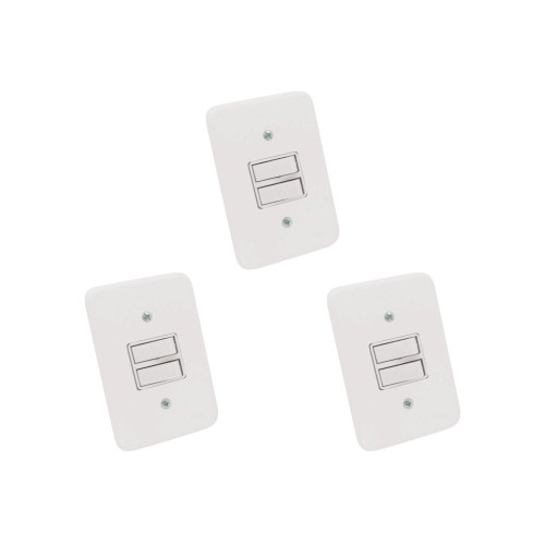 Kit C/3 - Conjunto Radial Pollar 1901007 1 Interruptor Si...