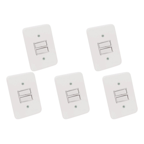 Kit C/5 - Conjunto Radial Pollar 1901007 1 Interruptor Si...