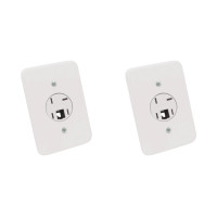 Kit C/2 - Conjunto Radial Pollar 1402024 1Tomada Fone Rj11