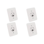 Kit C/4 - Conjunto Radial Pollar 1402024 1Tomada Fone Rj11