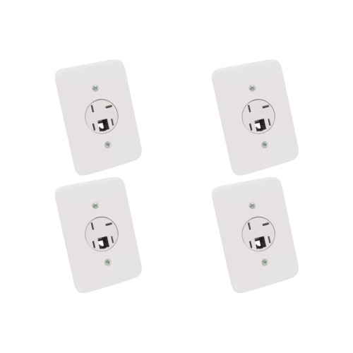 Kit C/4 - Conjunto Radial Pollar 1402024 1Tomada Fone Rj11
