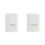 Kit C/2 - Conjunto Peesa Alfa 1502A 1 Interruptor Simples...