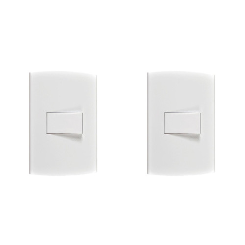 Kit C/2 - Conjunto Peesa Alfa 1502A 1 Interruptor Simples...