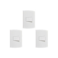 Kit C/3 - Conjunto Peesa Alfa 1502A 1 Interruptor Simples...