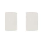 Kit C/2 - Espelho Placa Peesa Alfa P1500 4X2 Cega Branco