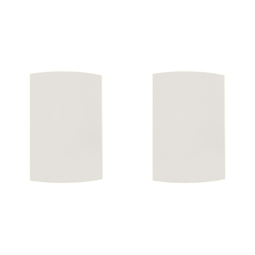 Kit C/2 - Espelho Placa Peesa Alfa P1500 4X2 Cega Branco