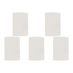 Kit C/5 - Espelho Placa Peesa Alfa P1500 4X2 Cega Branco