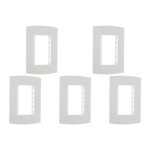 Kit C/5 - Espelho Placa Peesa Alfa P1503 4X2 3Modulo Branco