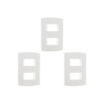 Kit C/3 - Espelho Placa Peesa Alfa P1504 4X2 2Modulo Dist...