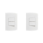 Kit C/2 - Conjunto Peesa Alfa 1505B 2 interruptores Paral...