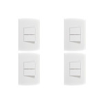Kit C/4 - Conjunto Peesa Alfa 1505B 2 interruptores Paral...