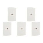 Kit C/5 - Conjunto Peesa Alfa 1509 1Tomada P/Antena Branco