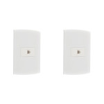 Kit C/2 - Conjunto Peesa Alfa 1516 Tomada  Tel Rj11(Jack)...