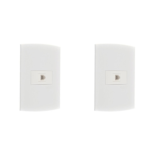 Kit C/2 - Conjunto Peesa Alfa 1516 Tomada  Tel Rj11(Jack)...
