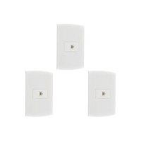 Kit C/3 - Conjunto Peesa Alfa 1516 Tomada  Tel Rj11(Jack)...