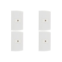 Kit C/4 - Conjunto Peesa Alfa 1516 Tomada  Tel Rj11(Jack)...