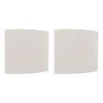 Kit C/2 - Espelho Placa Peesa Alfa P1530 4X4 Cega Branco
