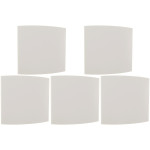 Kit C/5 - Espelho Placa Peesa Alfa P1530 4X4 Cega Branco