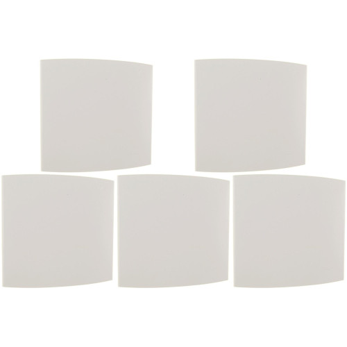 Kit C/5 - Espelho Placa Peesa Alfa P1530 4X4 Cega Branco