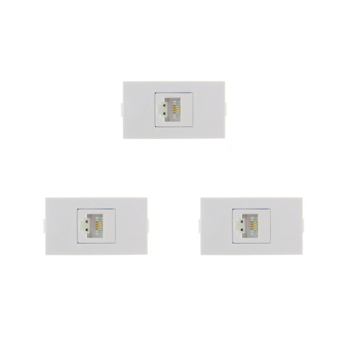 Kit C/3 - Modulo Peesa Alfa 1422 Tomada  P/Infor Rj45