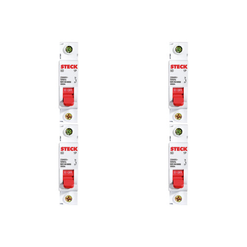 Kit C/4 - Disjuntor Steck Din Unipolar 32A Sd61 3Ka