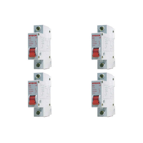 Kit C/4 - Disjuntor Steck Din Unipolar 50A Sd61 3Ka