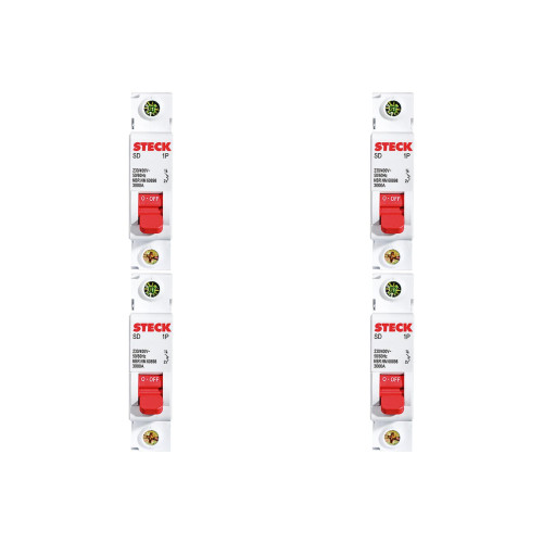 Kit C/4 - Disjuntor Steck Din Unipolar 63A Sd61 3Ka