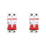 Kit C/2 - Disjuntor Steck Din Bipolar 16A Sd62 3Ka