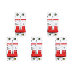 Kit C/5 - Disjuntor Steck Din Bipolar 16A Sd62 3Ka