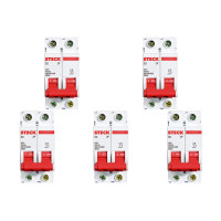 Kit C/5 - Disjuntor Steck Din Bipolar 16A Sd62 3Ka