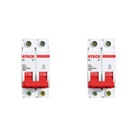 Kit C/2 - Disjuntor Steck Din Bipolar 50A Sd62 3Ka