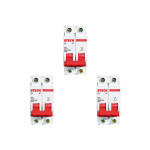 Kit C/3 - Disjuntor Steck Din Bipolar 63A Sd62 3Ka