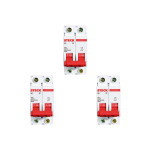 Kit C/3 - Disjuntor Steck Din Bipolar 80A Sd2 10Ka