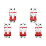 Kit C/5 - Disjuntor Steck Din Bipolar 80A Sd2 10Ka