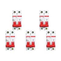 Kit C/5 - Disjuntor Steck Din Bipolar 100A Sd2 10Ka