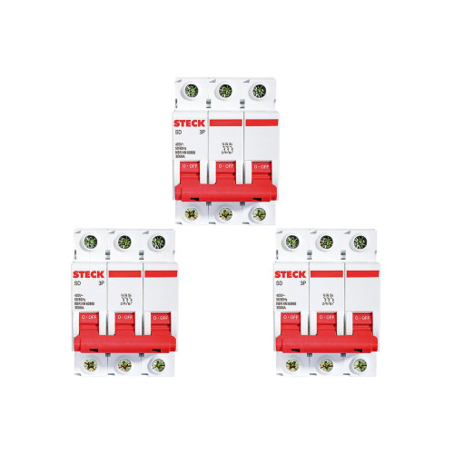 Kit C/3 - Disjuntor Steck Din Tripolar 20A Sd63 3Ka