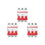 Kit C/3 - Disjuntor Steck Din Tripolar 25A Sd63 3Ka