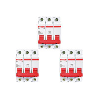 Kit C/3 - Disjuntor Steck Din Tripolar 25A Sd63 3Ka