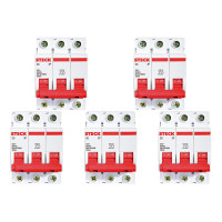 Kit C/5 - Disjuntor Steck Din Tripolar 25A Sd63 3Ka