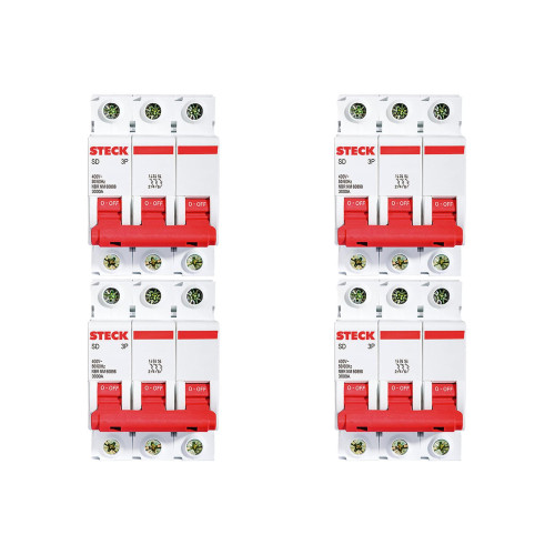 Kit C/4 - Disjuntor Steck Din Tripolar 32A Sd63 3Ka