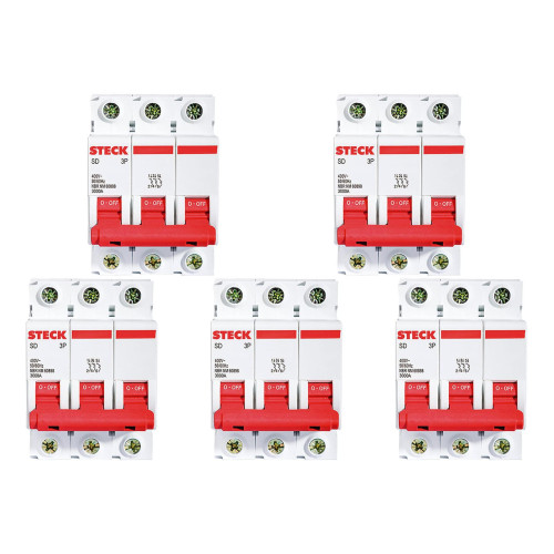 Kit C/5 - Disjuntor Steck Din Tripolar 32A Sd63 3Ka