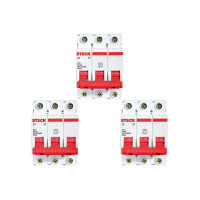 Kit C/3 - Disjuntor Steck Din Tripolar 40A Sd63 3Ka