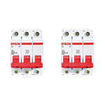 Kit C/2 - Disjuntor Steck Din Tripolar 50A Sd63 3Ka