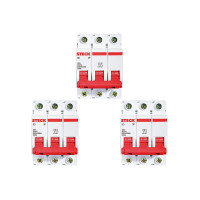 Kit C/3 - Disjuntor Steck Din Tripolar 50A Sd63 3Ka
