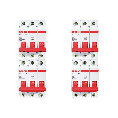 Kit C/4 - Disjuntor Steck Din Tripolar 50A Sd63 3Ka